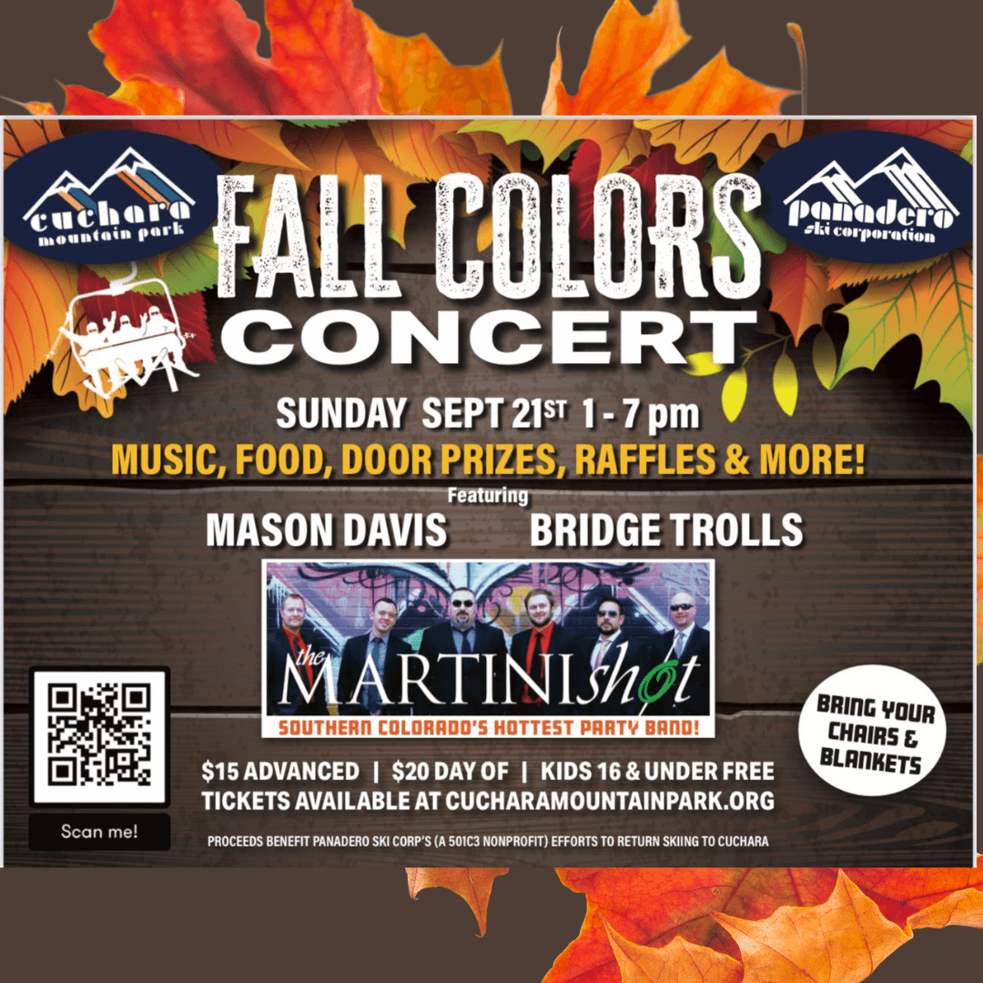 3rd Annual Fall Colors Concert Feat. The Martini Shot poster