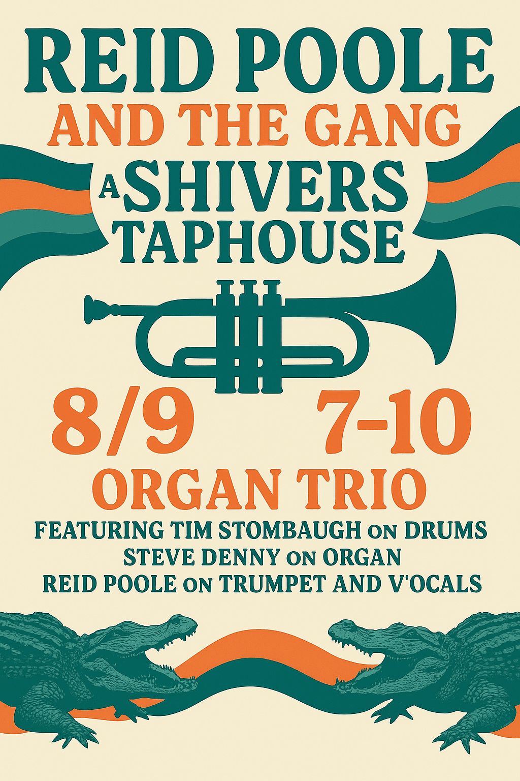 Poole and the Gang at Shivers Taphouse poster