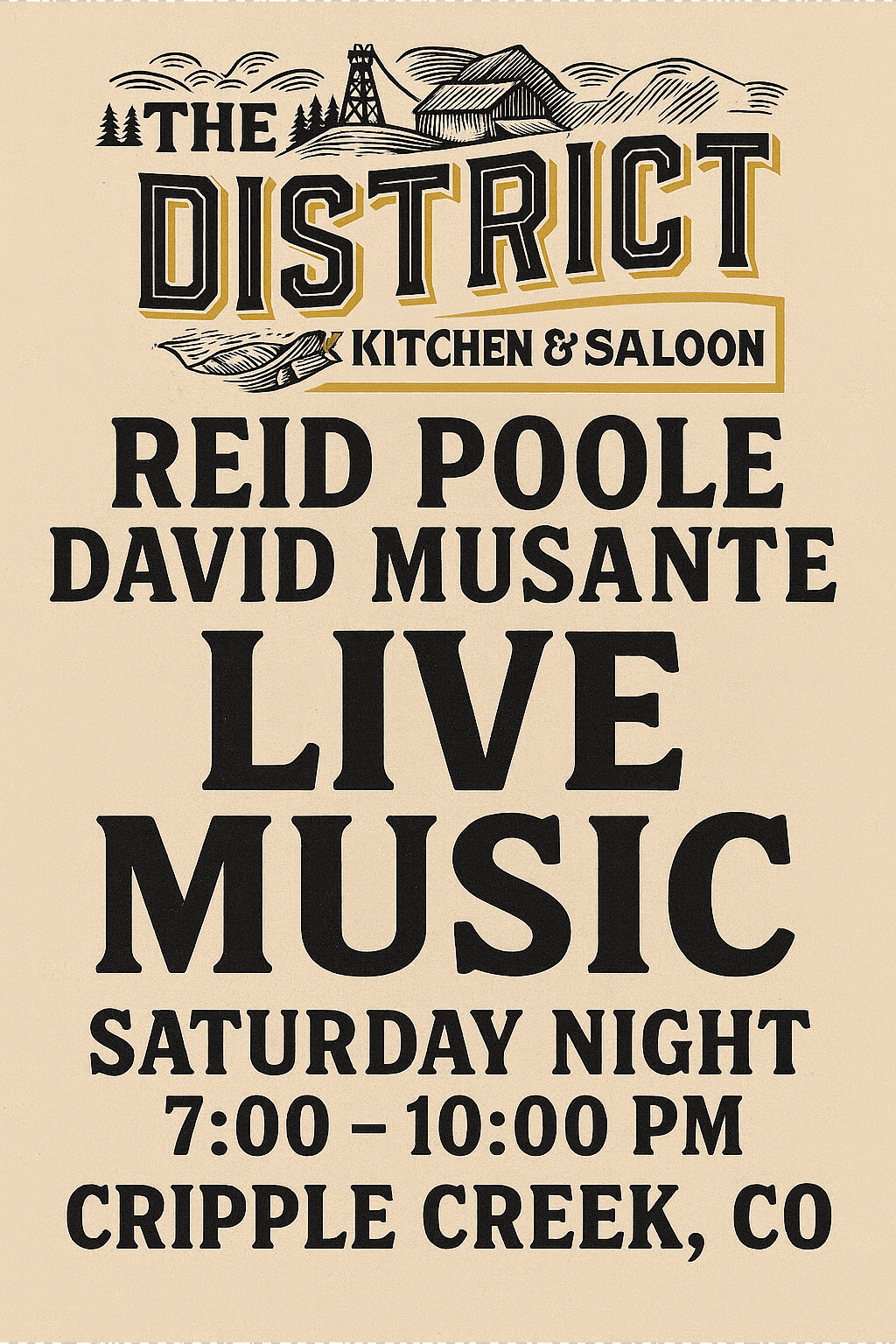 Reid Poole and David Musante Duo poster