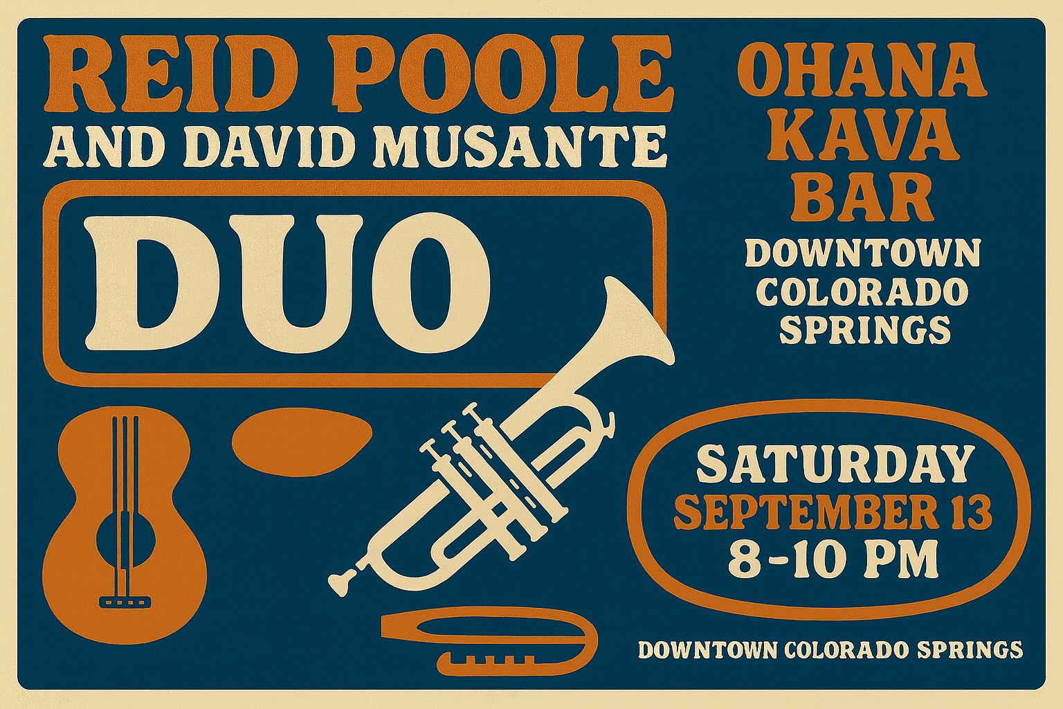 Reid Poole and David Musante Duo at Ohana Kava Bar poster