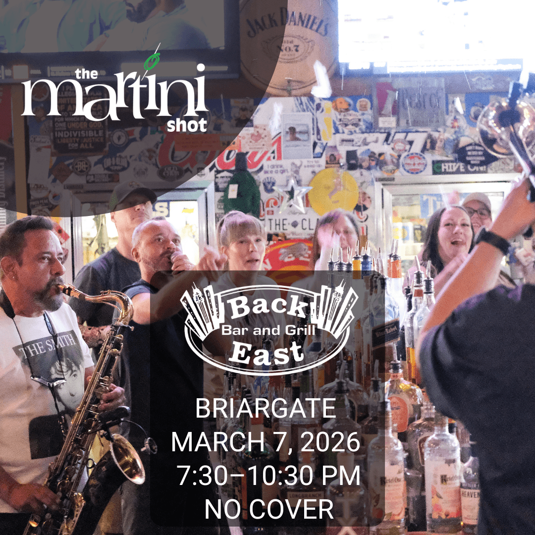 The Martini Shot at Back East Bar and Grill (Briargate) poster