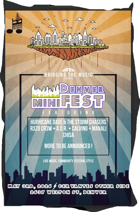 Hurricane Dave and the Storm Chasers Headline Bridging the Music Mini Fest! poster