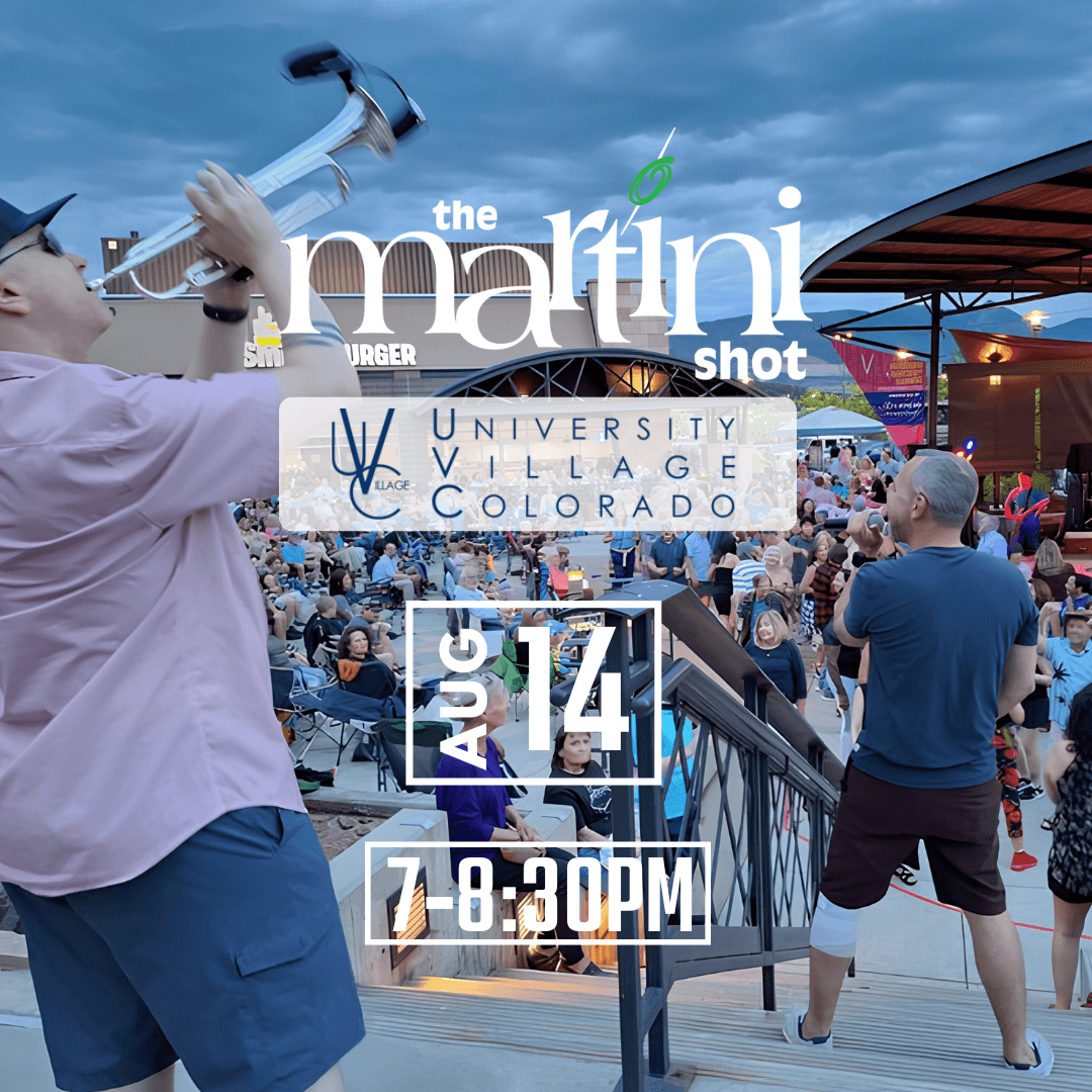The Martini Shot at UVC Summer Concert Series poster