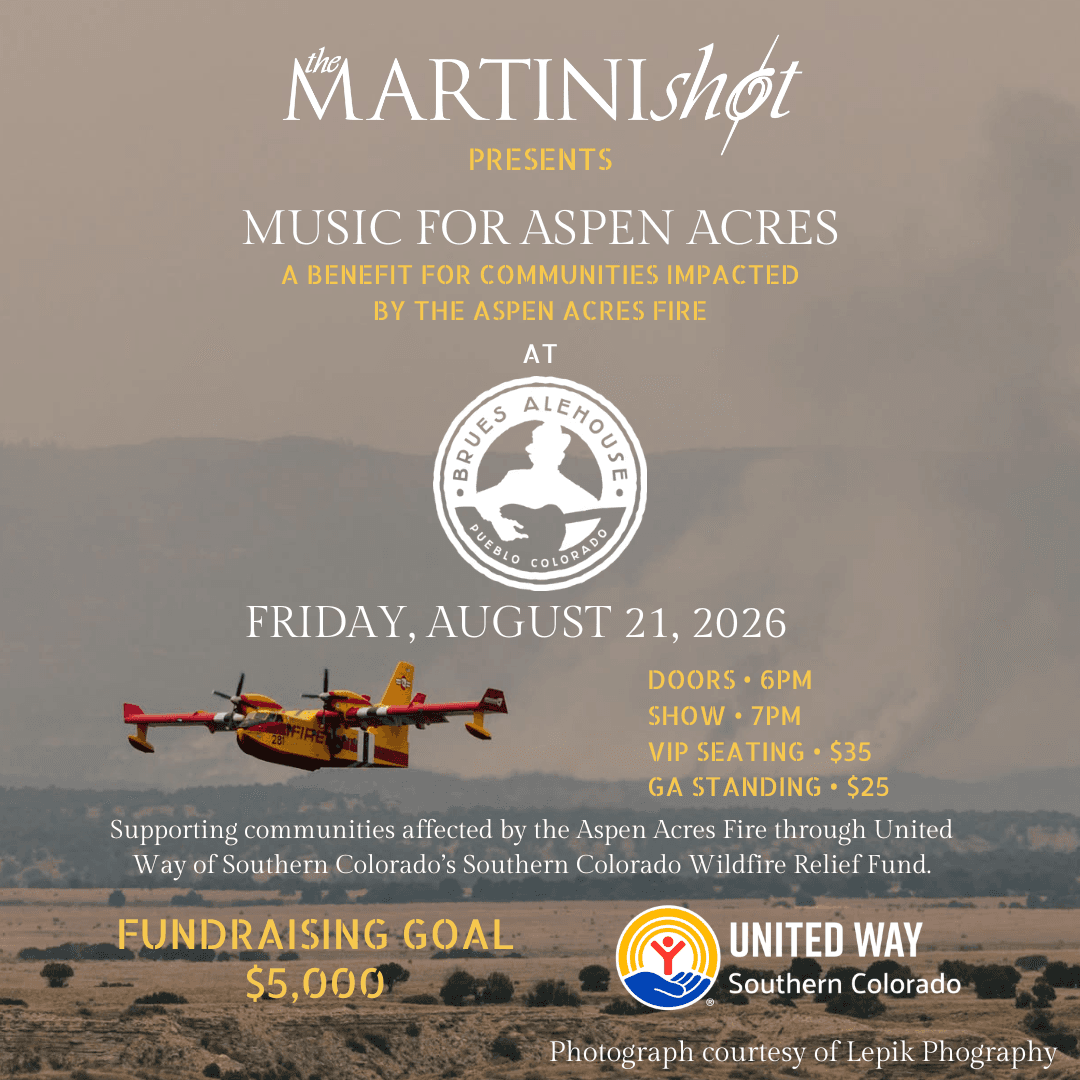 Music for Aspen Acres: A Wildfire Relief Benefit with The Martini Shot poster